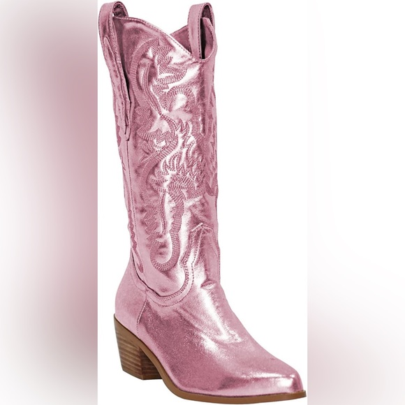 Pink Cowgirl Boots, size 7 - Picture 1 of 11